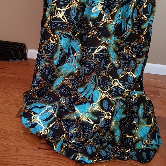 Sequins Ankara Dress Preorder - Picture 4 of 8